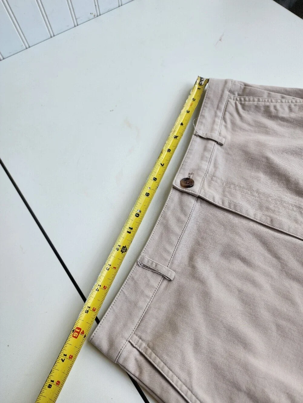 J.Crew Womens Classic Beige Chino Twill Pencil Skirt Cotton Blend Sz 12